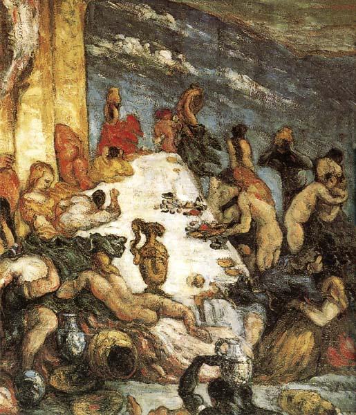 Paul Cezanne Le Festin china oil painting image